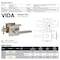Delaney Hardware Satin Nickel Vida Hall/Closet Door Handle 353511 - alternate 2